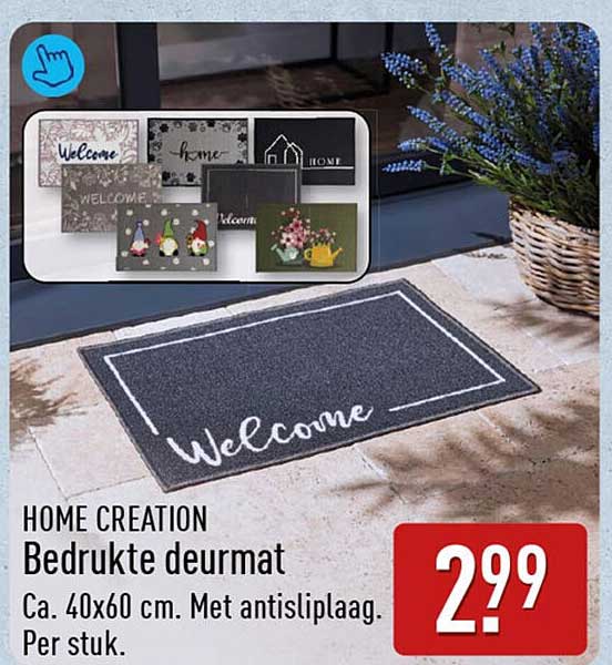 Bedrukte deurmat