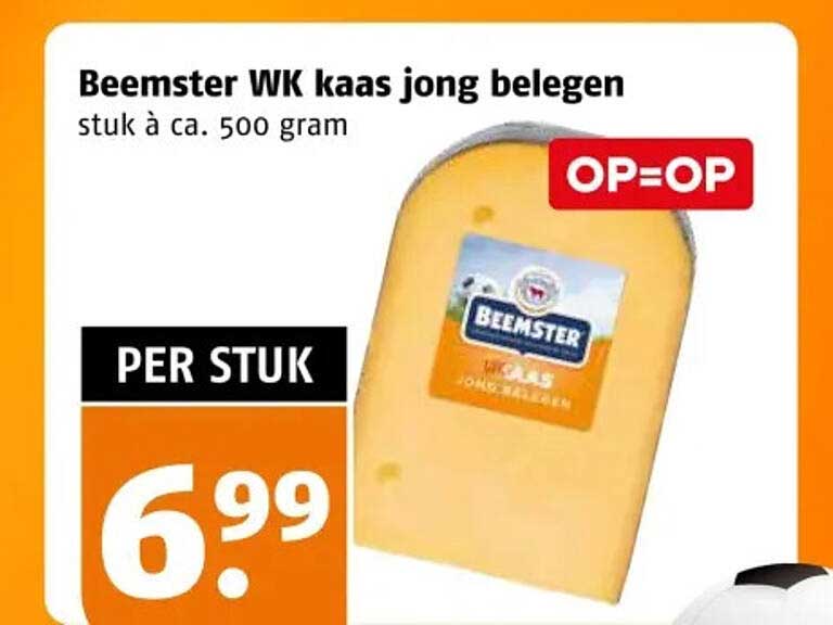 Beemster WK kaas jong belegen