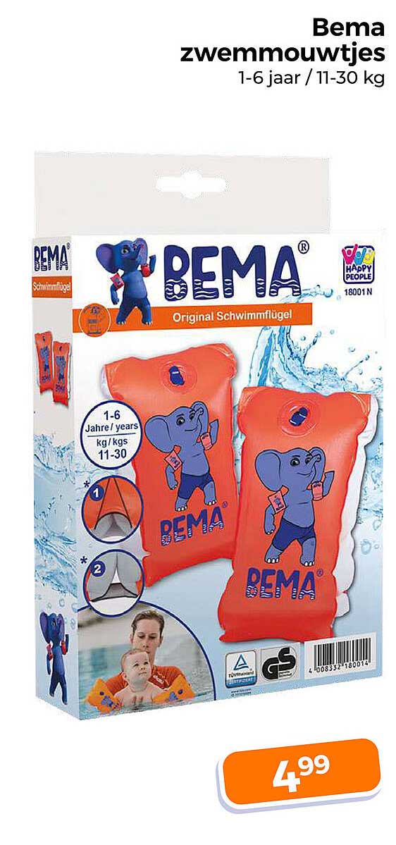 Bema zwemmouwtjes 1-6 jaar / 11-30 kg