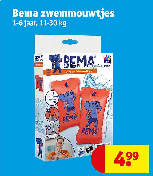 Bema zwemmouwtjes 1-6 jaar, 11-30 kg