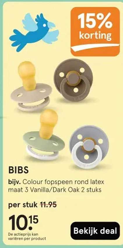 BIBS 15% korting