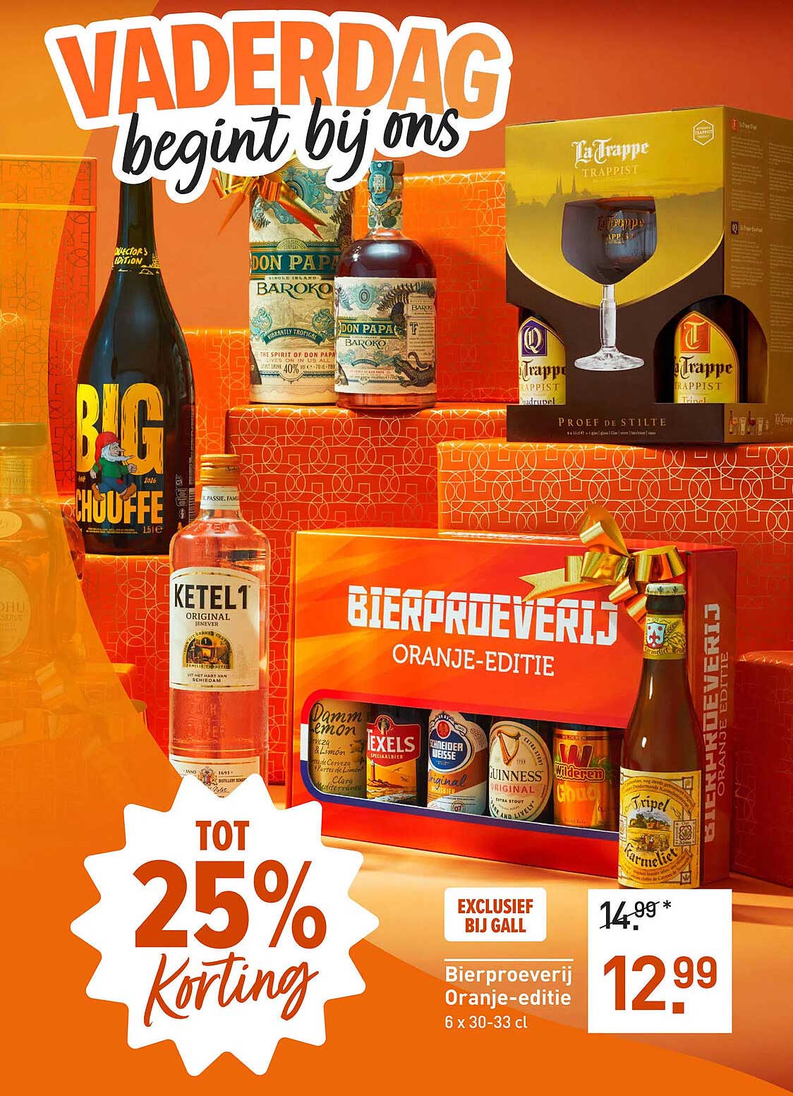 Bierproeverij Oranje-editie 6 x 30-33 cl