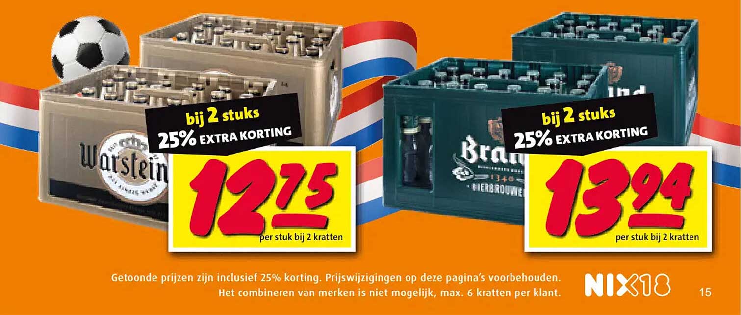 bij 2 stuks 25% EXTRA KORTING