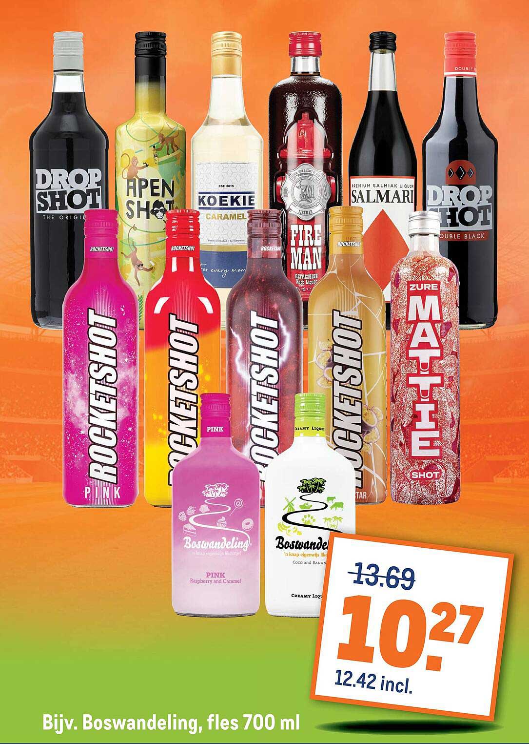 Bijv. Boswandeling, fles 700 ml