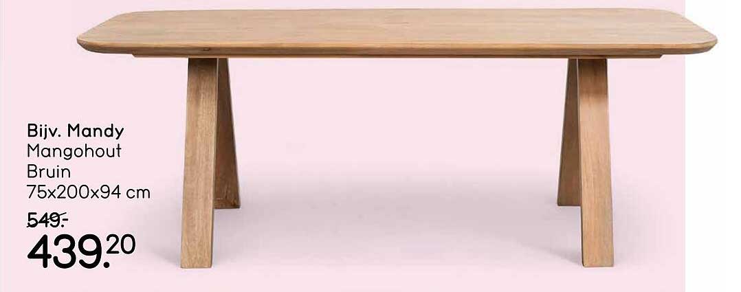Bijv. Mandy Mangohout Bruin 75x200x94 cm
