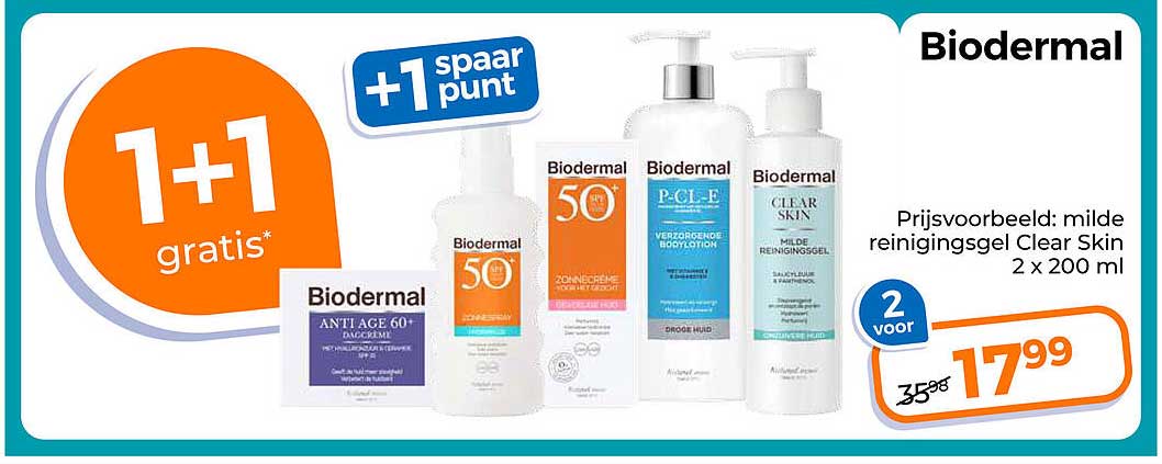 Biodermal 1+1 gratis