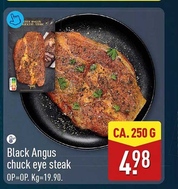 Black Angus chuck eye steak