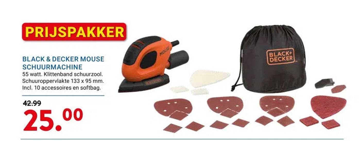 BLACK & DECKER MOUSE SCHUURMACHINE