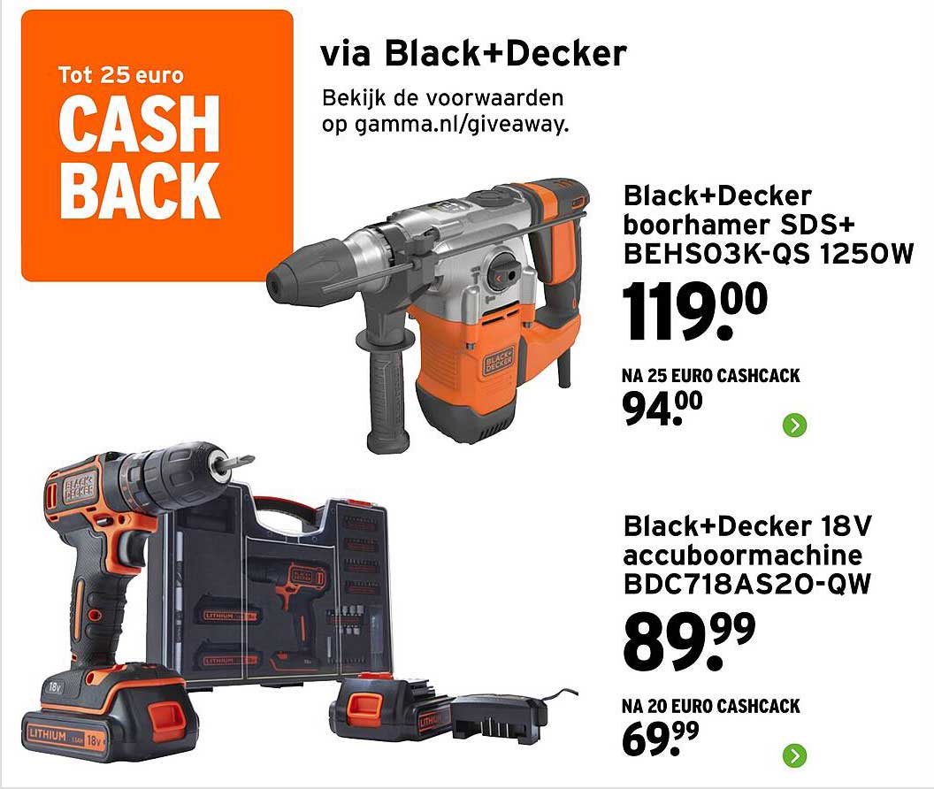 Black+Decker boorhamer SDS+ BEHS03K-QS 1250W