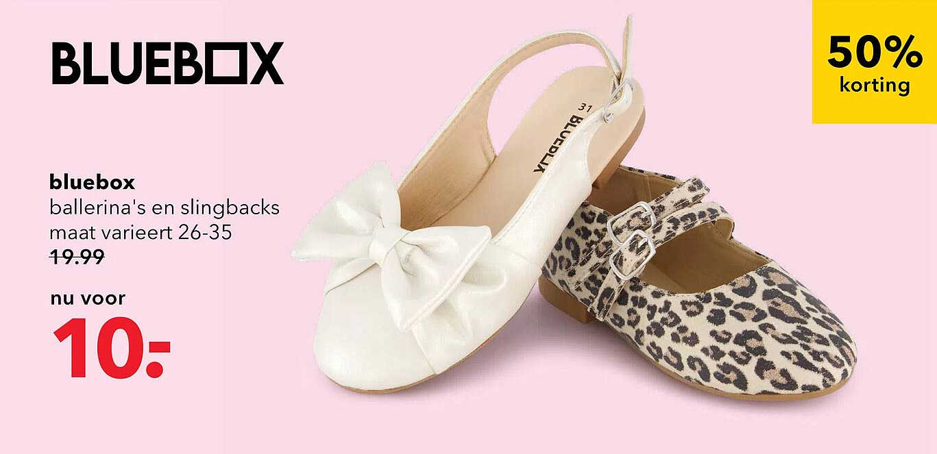 bluebox ballerina's en slingbacks maat varieert 26-35