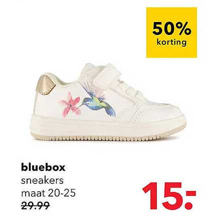 bluebox sneakers maat 20-25 50% korting