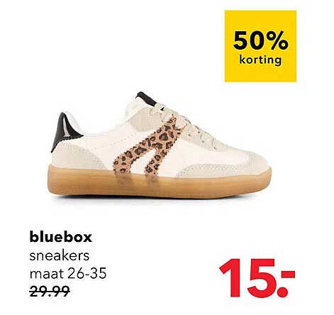bluebox sneakers maat 26-35 50% korting