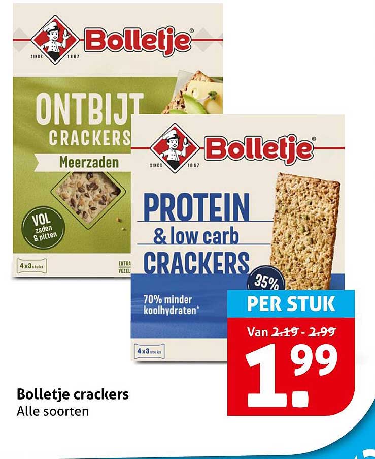 Bolletje crackers Alle soorten