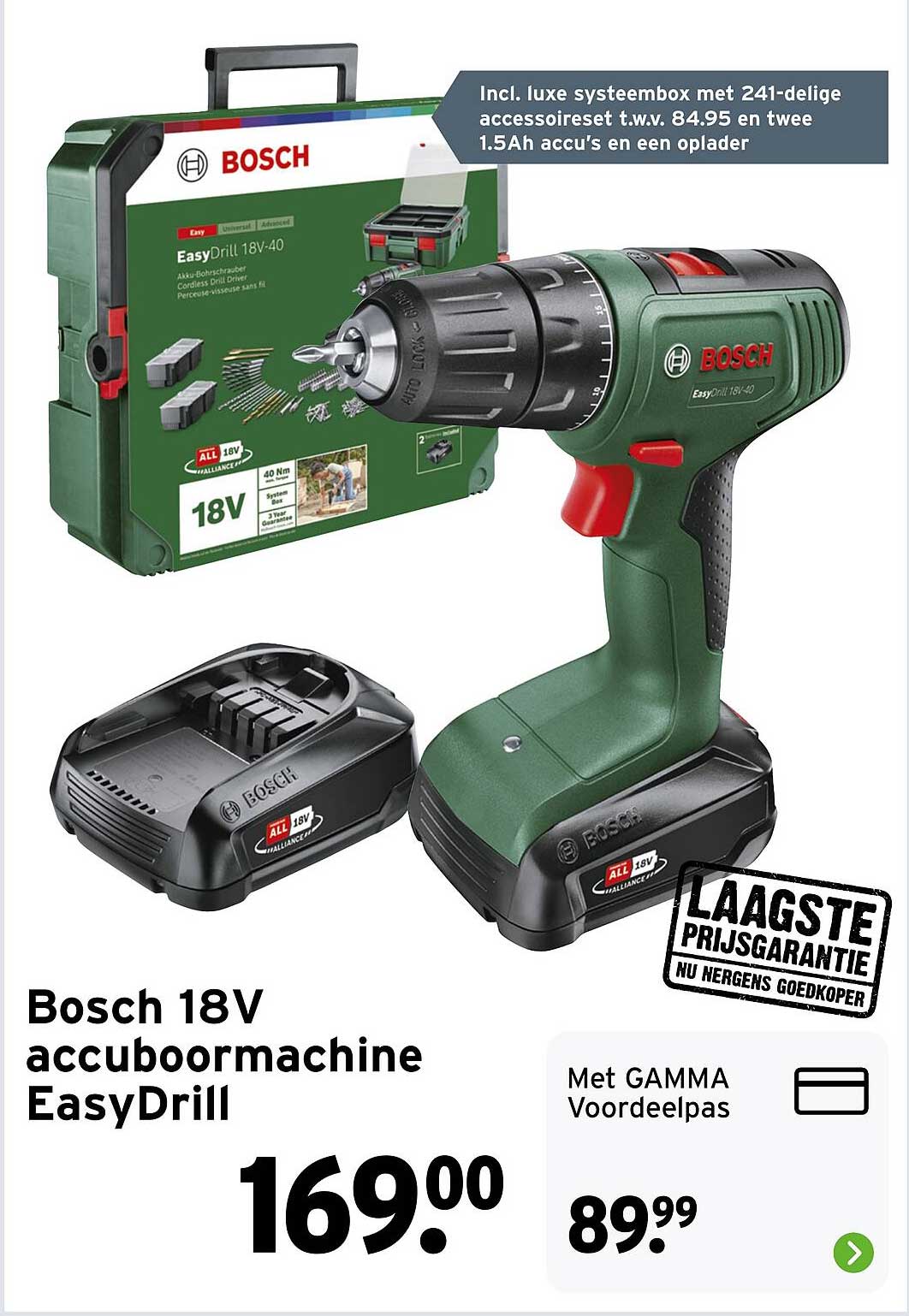 Bosch 18V accubormachine EasyDrill