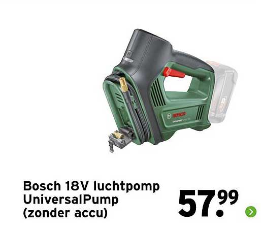 Bosch 18V luchtpomp UniversalPump (zonder accu)