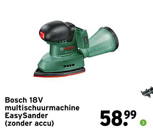 Bosch 18V multischuurmachine EasySander (zonder accu)