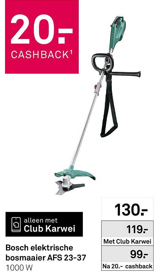 Bosch elektrische bosmaaier AFS 23-37 1000 W 20- cashback