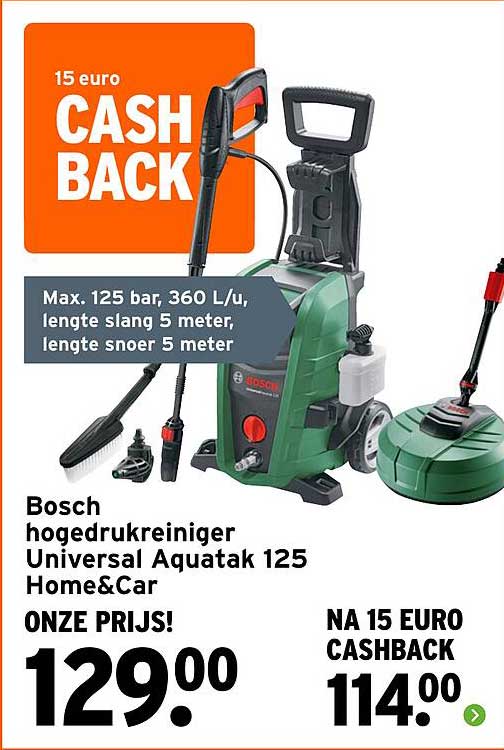 Bosch hogedrukreiniger Universal Aquatak 125 Home&Car