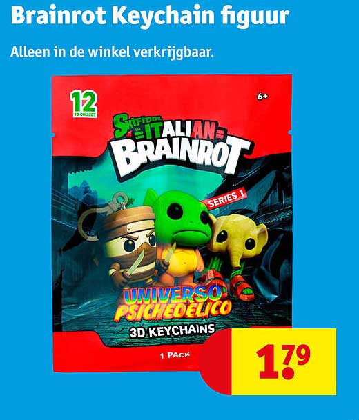 Brainrot Keychain figuur