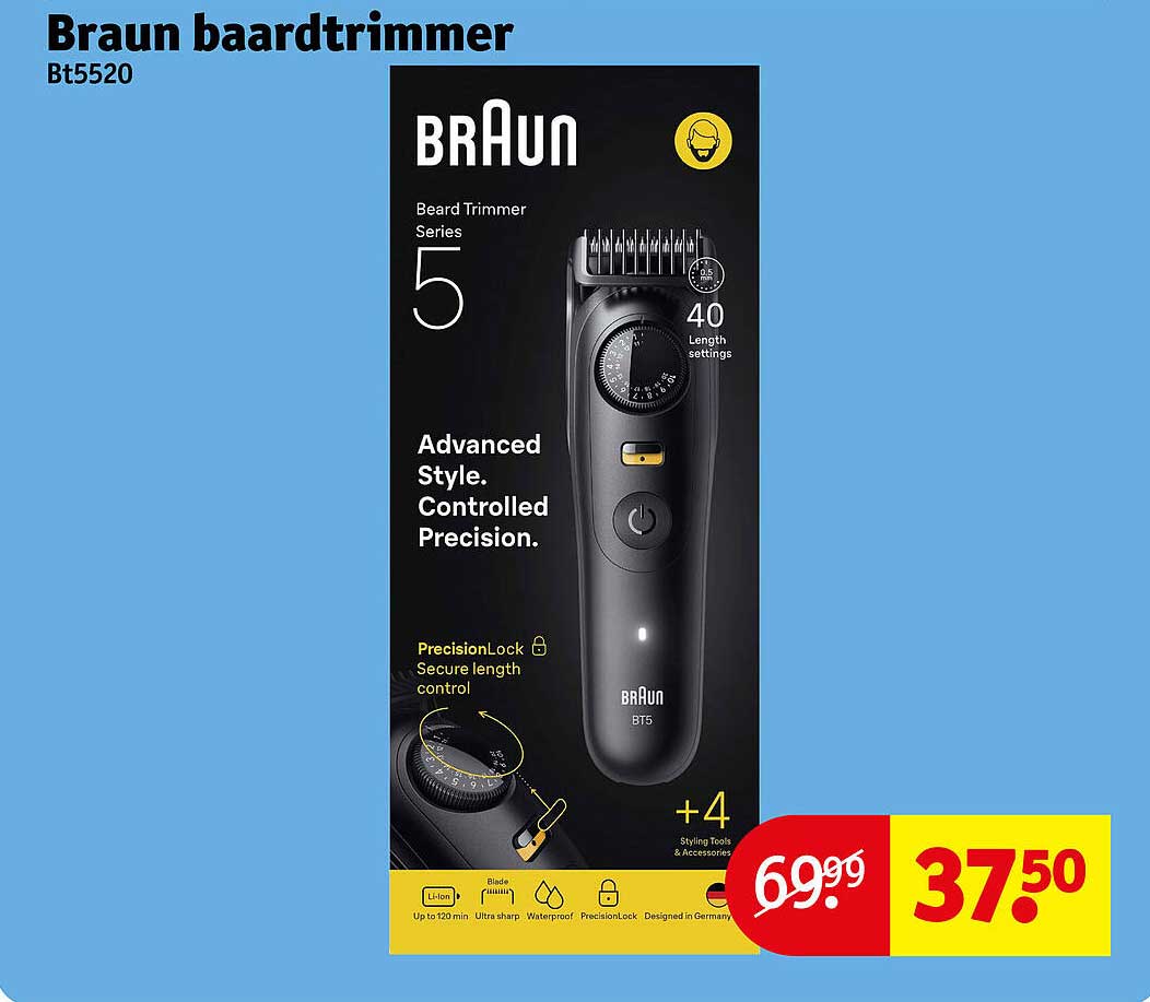 Braun baardtrimmer Bt5520