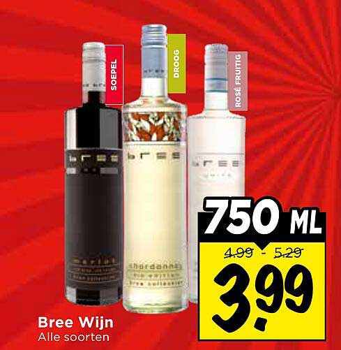 Bree Wijn Alle soorten 750 ML
