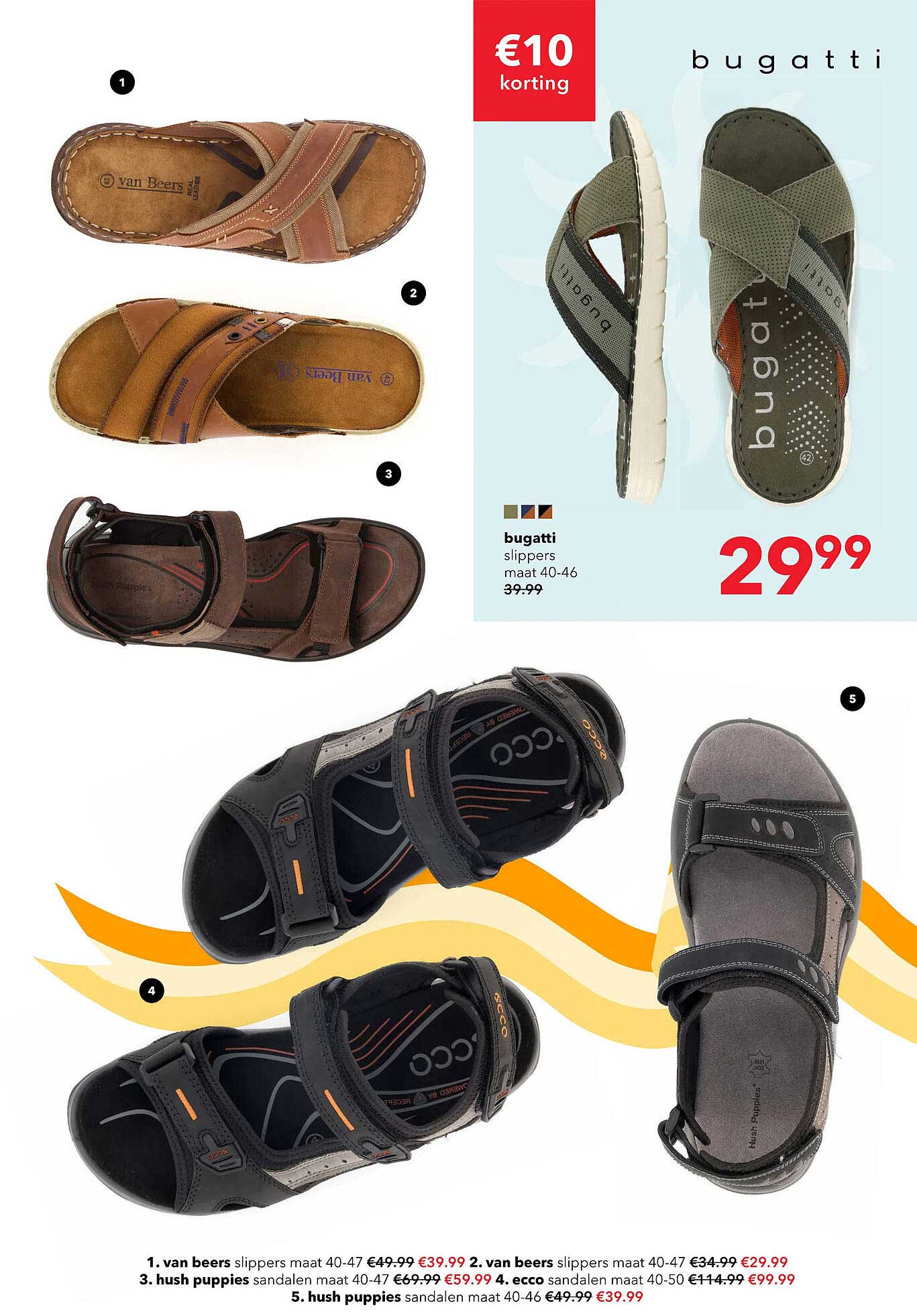 bugatti slippers maat 40-46