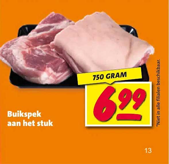 Buikspek aan het stuk