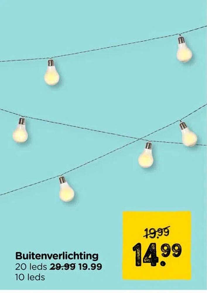 Buitenverlichting 20 leds 10 leds