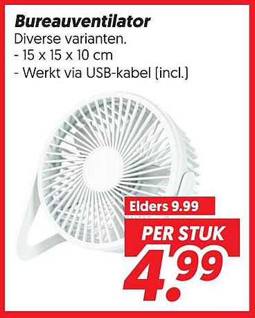 Bureauventilator