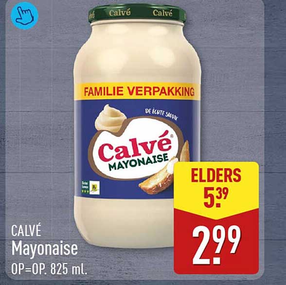 Calvé Mayonaise OP=OP. 825 ml.