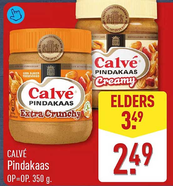 CALVÉ Pindakaas OP=OP. 350 g.