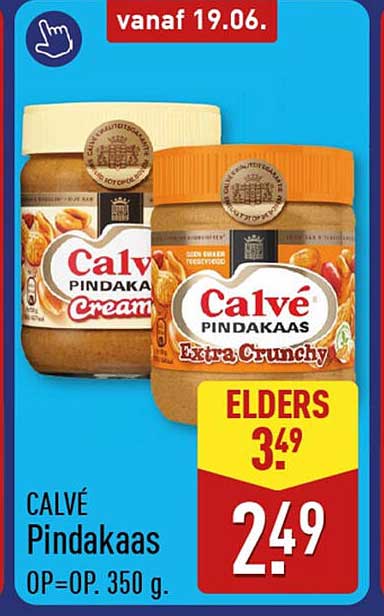 CALVÉ Pindakaas OP=OP. 350 g.