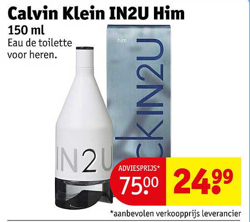 Calvin Klein IN2U Him 150 ml Eau de toilette voor heren