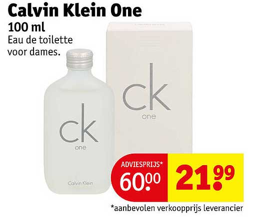 Calvin Klein One 100 ml Eau de toilette voor dames.