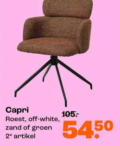 Capri Roest, off-white, zand of groen 2e artikel
