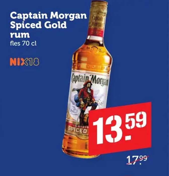 Captain Morgan Spiced Gold rum fles 70 cl