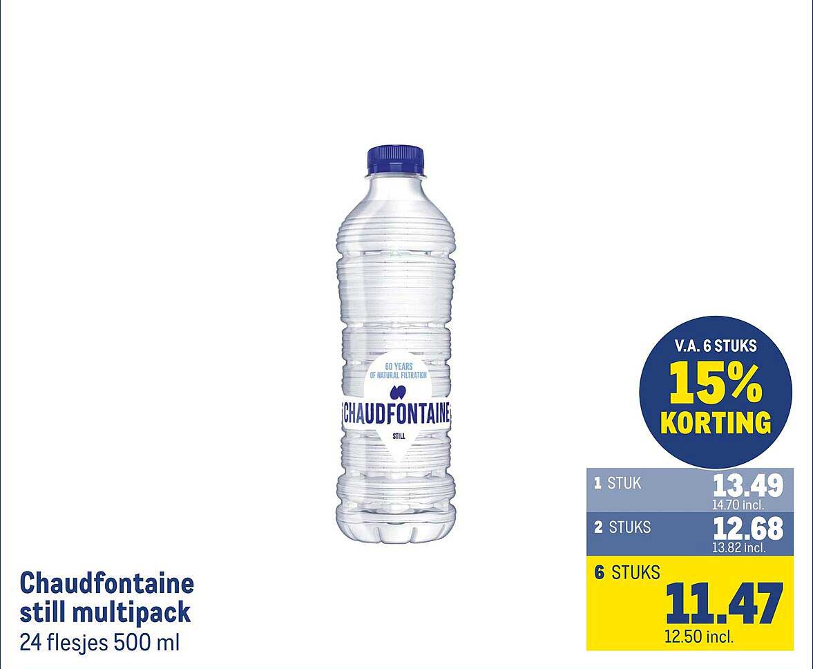 Chaudfontaine still multipack 24 flesjes 500 ml