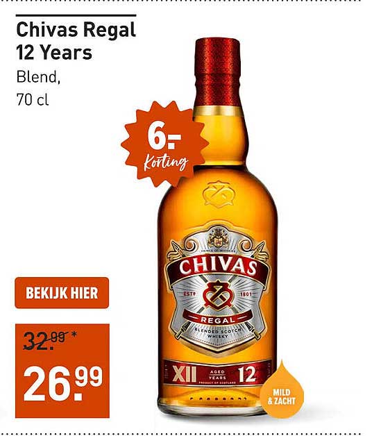 Chivas Regal 12 Years Blend, 70 cl