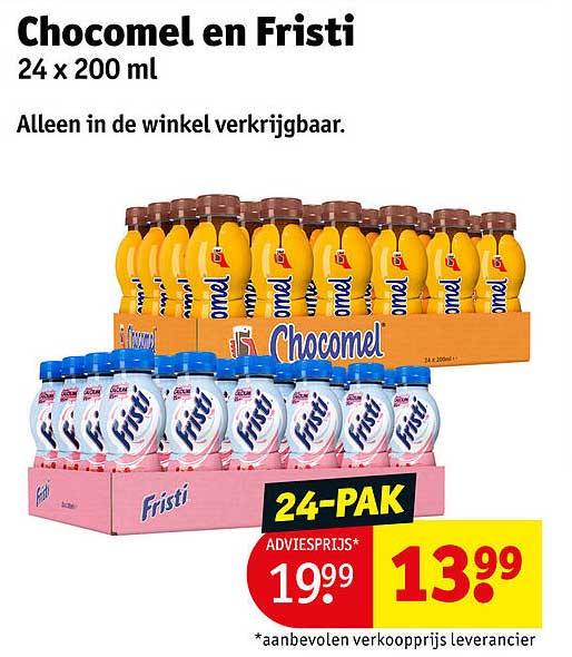 Chocomel en Fristi 24 x 200 ml