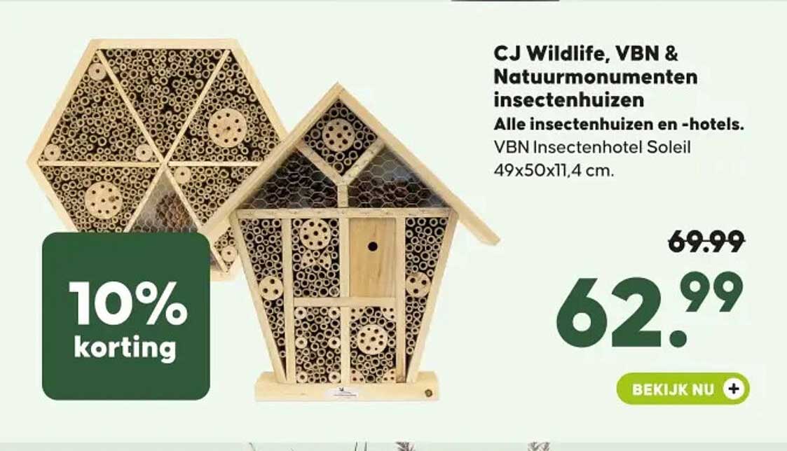CJ Wildlife, VBN & Natuurmonumenten insectenhuizen