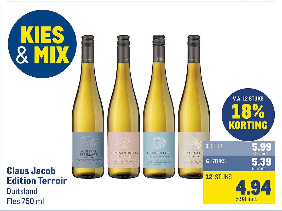 Claus Jacob Edition Terroir Duitsland Fles 750 ml