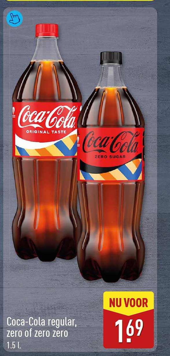 Coca-Cola regular, zero of zero zero 1.5 l.