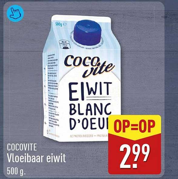 Cocovite Vloeibaar eiwit 500 g. OP=OP