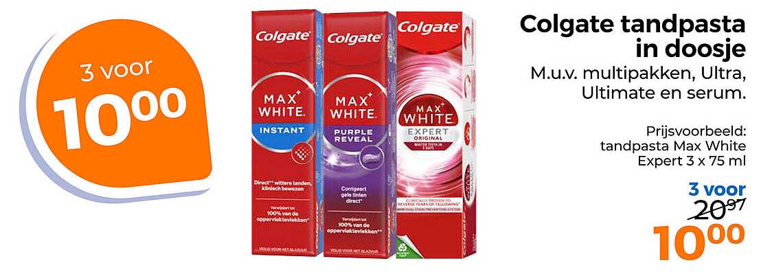 Colgate tandpasta in doosje