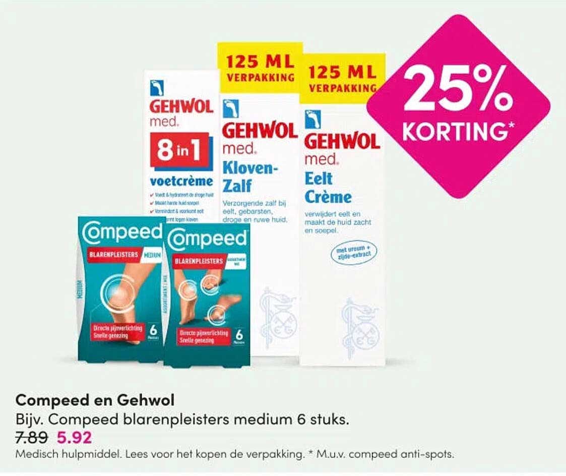 Compeed en Gehwol