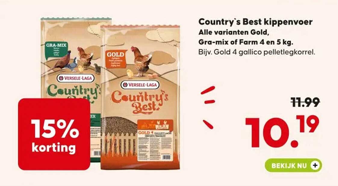 Country's Best kippenvoer