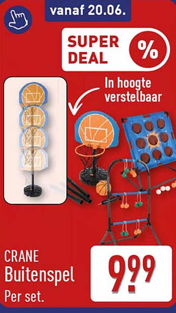 CRANE Buitenspel Per set.