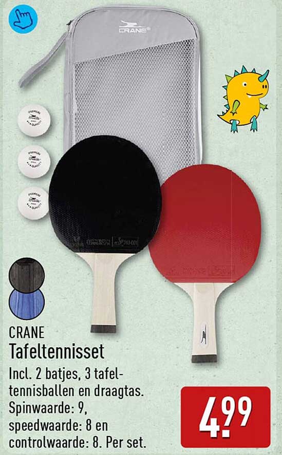 CRANE Tafeltennisset