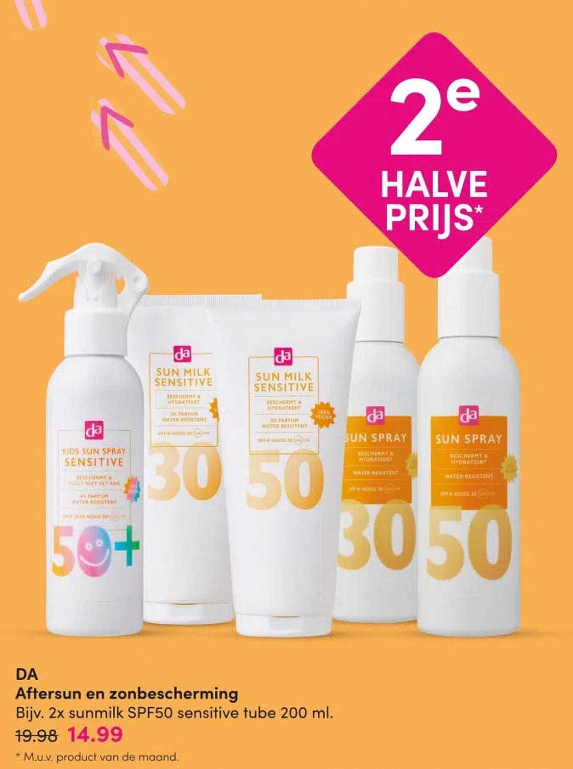 DA Aftersun en zonbescherming 2e halve prijs