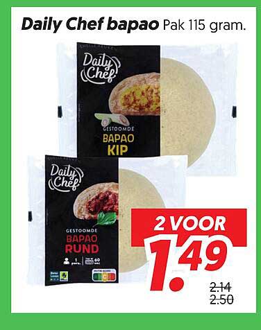 Daily Chef bapao Pak 115 gram.